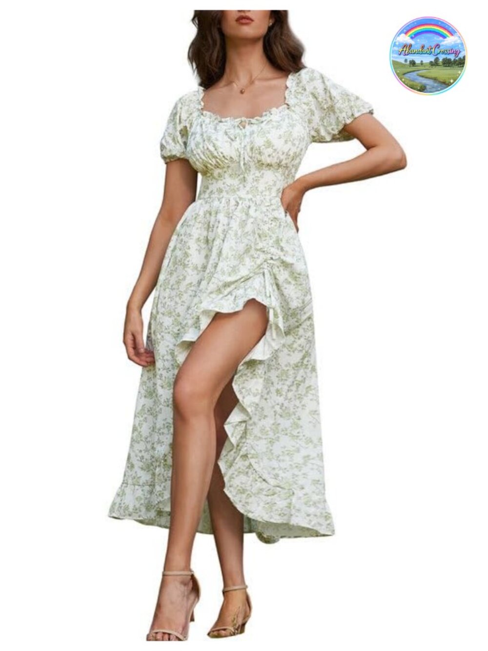 Renaissance Corset Dress Womens Medieval Pirate Costume Floral High Low